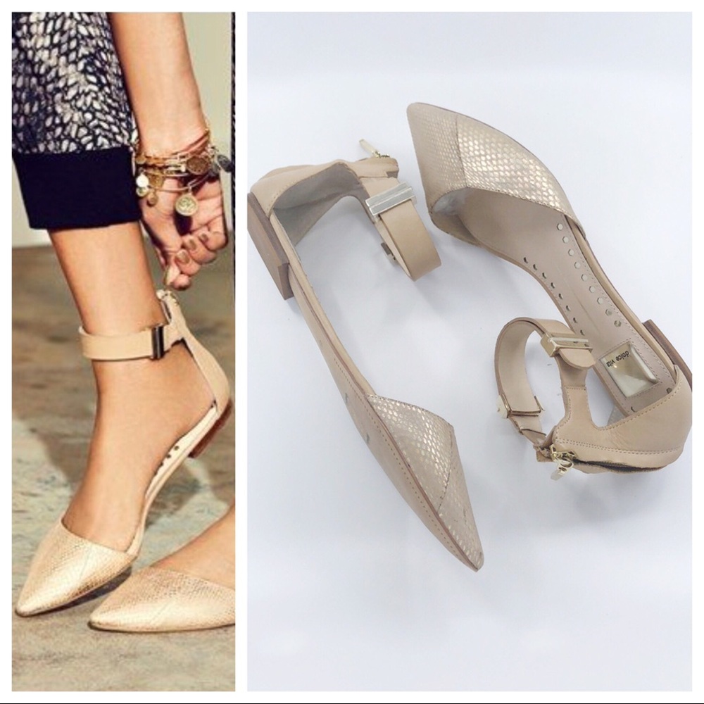 DV  | Agusta D’Orsay Ankle Strap Flats | 8.5